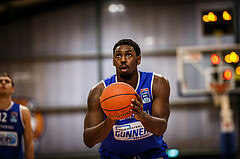 Basketball, Basketball Austria Cup 2021/22, 1/4 Finale, Vienna D.C. Timberwolves, UNGER STEEL Gunners Oberwart, Emondre Rickman (14)