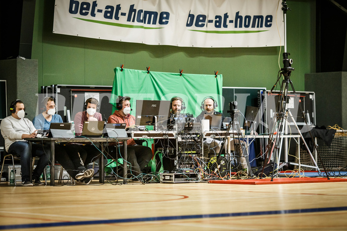 Basketball, Basketball Austria Cup 2021/22, 1/4 Finale, Vienna D.C. Timberwolves, UNGER STEEL Gunners Oberwart, evenmo Livestreamproduction