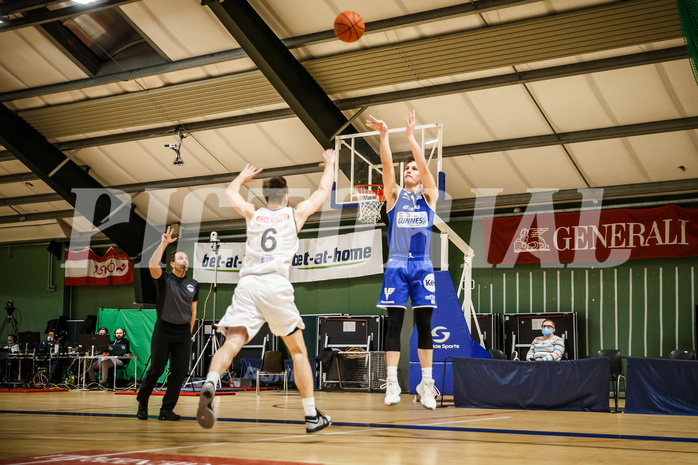 Basketball, Basketball Austria Cup 2021/22, 1/4 Finale, Vienna D.C. Timberwolves, UNGER STEEL Gunners Oberwart, Brock Gardner (10)