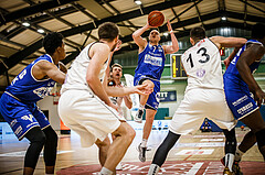 Basketball, Basketball Austria Cup 2021/22, 1/4 Finale, Vienna D.C. Timberwolves, UNGER STEEL Gunners Oberwart, Sebastian Käferle (7)