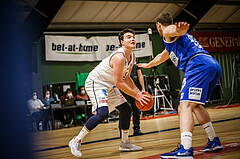 Basketball, Basketball Austria Cup 2021/22, 1/4 Finale, Vienna D.C. Timberwolves, UNGER STEEL Gunners Oberwart, Philipp D’Angelo (9)