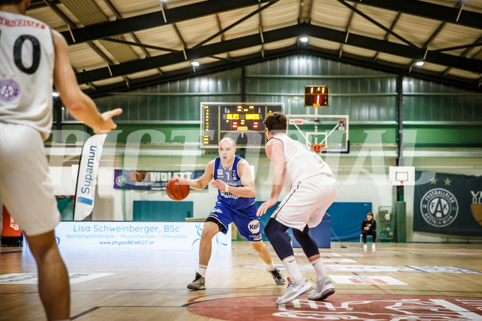 Basketball, Basketball Austria Cup 2021/22, 1/4 Finale, Vienna D.C. Timberwolves, UNGER STEEL Gunners Oberwart, Sebastian Käferle (7)