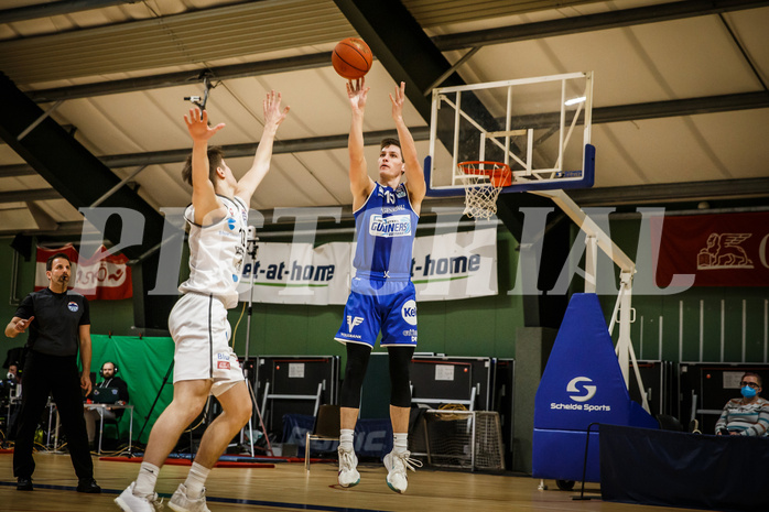 Basketball, Basketball Austria Cup 2021/22, 1/4 Finale, Vienna D.C. Timberwolves, UNGER STEEL Gunners Oberwart, Brock Gardner (10)
