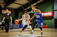 Basketball, Basketball Austria Cup 2021/22, 1/4 Finale, Vienna D.C. Timberwolves, UNGER STEEL Gunners Oberwart, Paul Rotter (66)