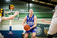 Basketball, Basketball Austria Cup 2021/22, 1/4 Finale, Vienna D.C. Timberwolves, UNGER STEEL Gunners Oberwart, Sebastian Käferle (7)