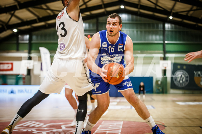 Basketball, Basketball Austria Cup 2021/22, 1/4 Finale, Vienna D.C. Timberwolves, UNGER STEEL Gunners Oberwart, Renato Poljak (16)