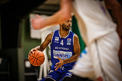 Basketball, Basketball Austria Cup 2021/22, 1/4 Finale, Vienna D.C. Timberwolves, UNGER STEEL Gunners Oberwart, Connor Cashaw (4)
