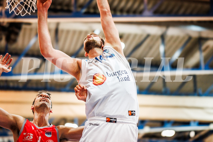 Basketball, win2day Basketball Superliga 2023/24, Grunddurchgang Runde 15, Oberwart Gunners, Traiskirchen Lions, Daniel Köppel (14)