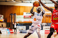 Basketball, win2day Basketball Superliga 2023/24, Grunddurchgang Runde 15, Oberwart Gunners, Traiskirchen Lions, Munis Tutu (10)