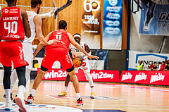 Basketball, win2day Basketball Superliga 2023/24, Grunddurchgang Runde 15, Oberwart Gunners, Traiskirchen Lions, Munis Tutu (10)