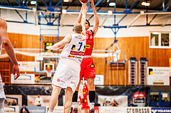 Basketball, win2day Basketball Superliga 2023/24, Grunddurchgang Runde 15, Oberwart Gunners, Traiskirchen Lions, Aleksej Kostic (6)