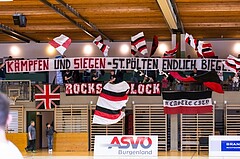 Basketball, 2.Bundesliga, Playoff Semifinale Spiel 2, Mattersburg Rocks, UBC St.Pölten, Rocks Block Choreografie
