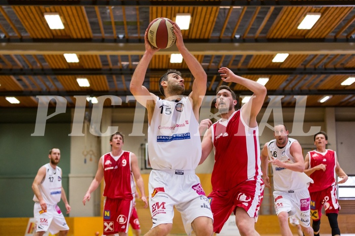 Basketball, 2.Bundesliga, Playoff Semifinale Spiel 2, Mattersburg Rocks, UBC St.Pölten, Ramiz Suljanovic (15)