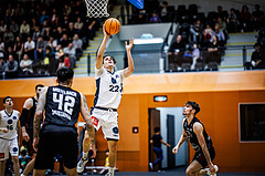 Basketball, Basketball Zweite Liga 2024/25, Grunddurchgang 6.Runde, Vienna Timberwolves, Mistelbach Mustangs, Daniele Kuchar (22)