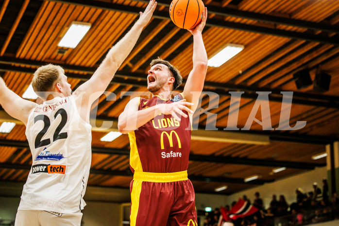 Basketball, Basketball Zweite Liga 2024/25, Grunddurchgang 6.Runde, Mattersburg Rocks, Traiskirchen Lions, Maximilian Schuecker (14)