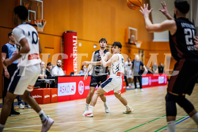 Basketball, Basketball Zweite Liga 2024/25, Grunddurchgang 6.Runde, Vienna Timberwolves, Mistelbach Mustangs, Moritz Czehowsky (7)