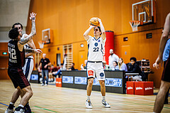 Basketball, Basketball Zweite Liga 2024/25, Grunddurchgang 6.Runde, Vienna Timberwolves, Mistelbach Mustangs, Daniele Kuchar (22)