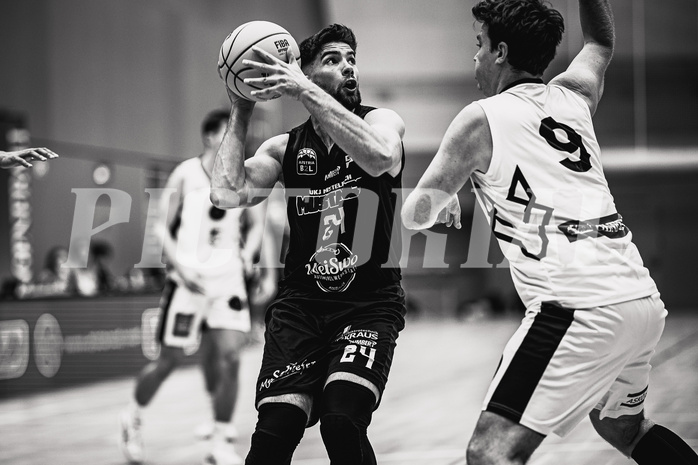 Basketball, Basketball Zweite Liga 2024/25, Grunddurchgang 6.Runde, Vienna Timberwolves, Mistelbach Mustangs, Kerim Dragolj (24)