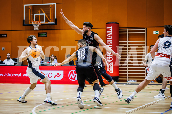 Basketball, Basketball Zweite Liga 2024/25, Grunddurchgang 6.Runde, Vienna Timberwolves, Mistelbach Mustangs, Felix Angerbauer (4)