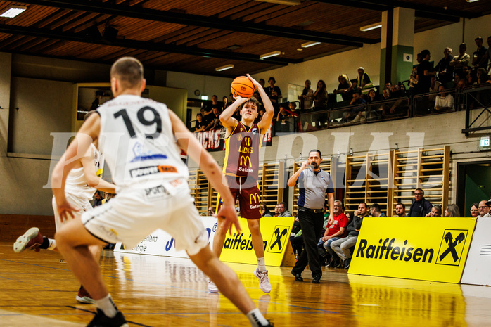 Basketball, Basketball Zweite Liga 2024/25, Grunddurchgang 6.Runde, Mattersburg Rocks, Traiskirchen Lions, Jamie Feiel (11)