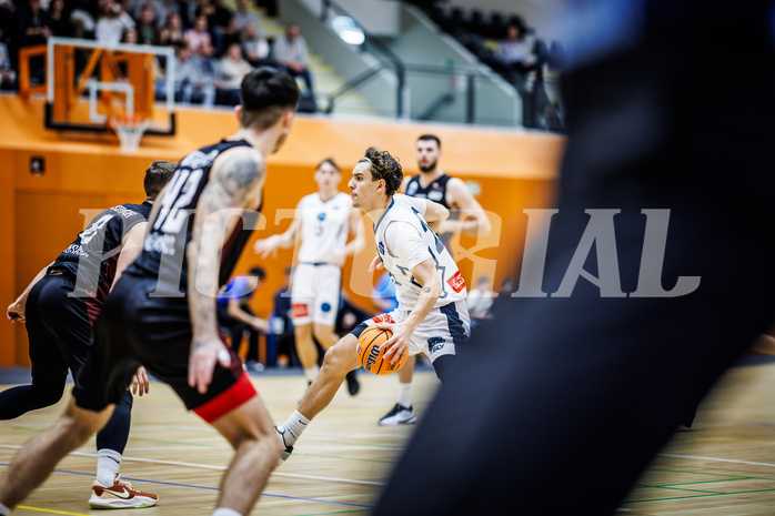 Basketball, Basketball Zweite Liga 2024/25, Grunddurchgang 6.Runde, Vienna Timberwolves, Mistelbach Mustangs, Daniele Kuchar (22)