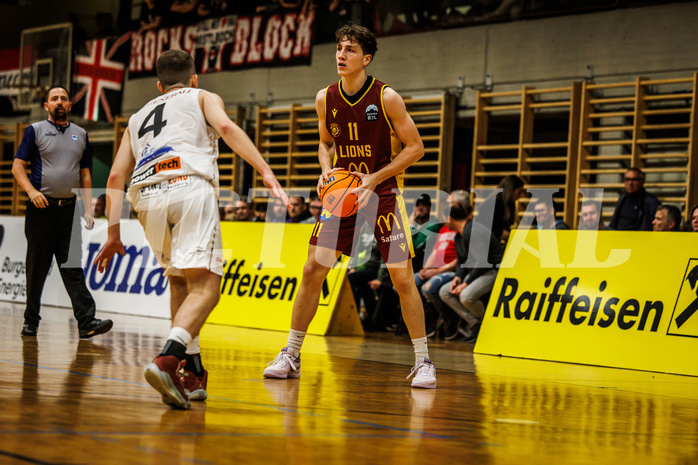 Basketball, Basketball Zweite Liga 2024/25, Grunddurchgang 6.Runde, Mattersburg Rocks, Traiskirchen Lions, Jamie Feiel (11)