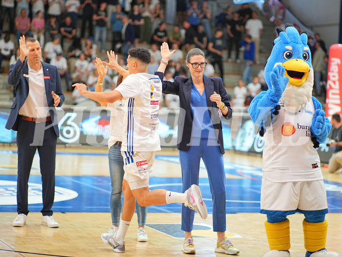 Basketball, Basketball Superliga 2024/25, Playoffs, Finale Spiel 1, Oberwart Gunners vs. BBC Nord Dragonz