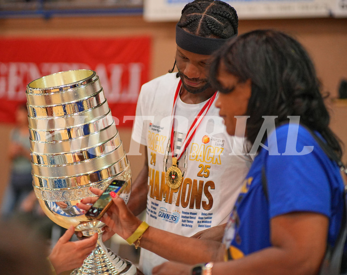 Basketball, Basketball Superliga 2024/25, Playoffs, Finale Spiel 1, Oberwart Gunners vs. BBC Nord Dragonz
