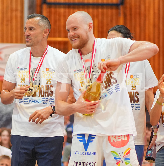 Basketball, Basketball Superliga 2024/25, Playoffs, Finale Spiel 1, Oberwart Gunners vs. BBC Nord Dragonz