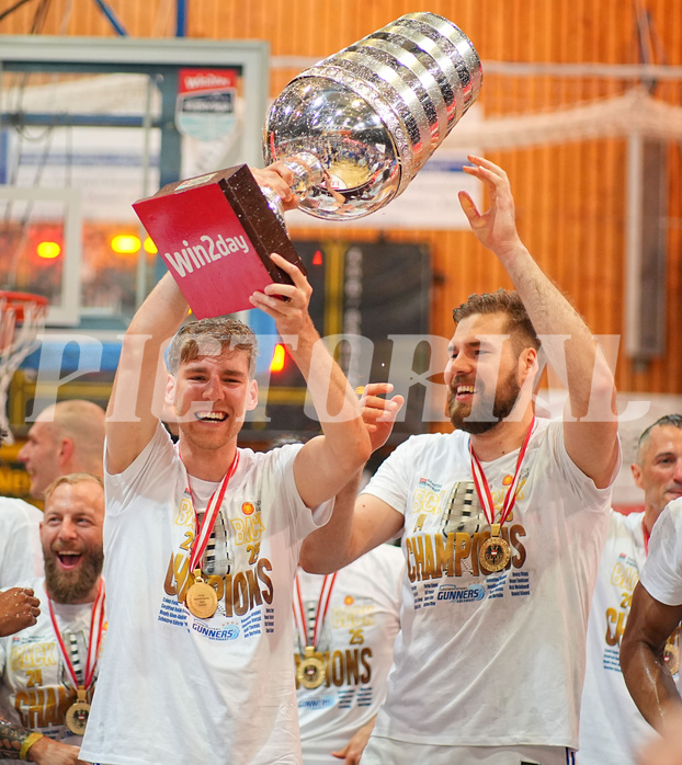 Basketball, Basketball Superliga 2024/25, Playoffs, Finale Spiel 1, Oberwart Gunners vs. BBC Nord Dragonz
