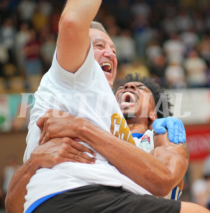 Basketball, Basketball Superliga 2024/25, Playoffs, Finale Spiel 1, Oberwart Gunners vs. BBC Nord Dragonz