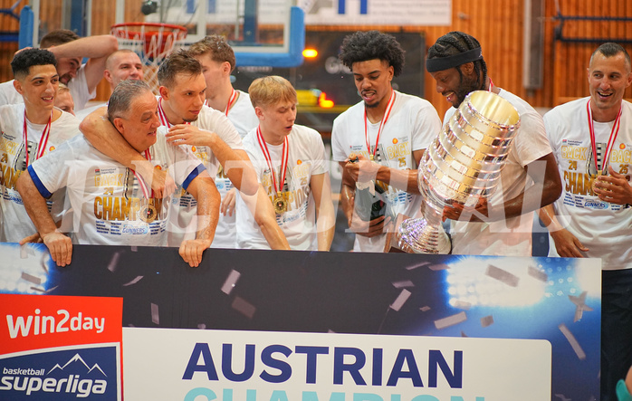 Basketball, Basketball Superliga 2024/25, Playoffs, Finale Spiel 1, Oberwart Gunners vs. BBC Nord Dragonz