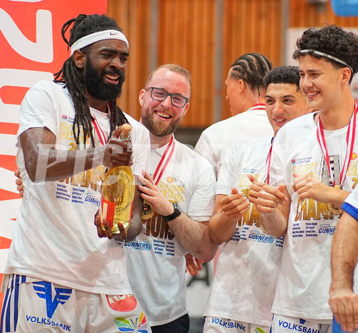 Basketball, Basketball Superliga 2024/25, Playoffs, Finale Spiel 1, Oberwart Gunners vs. BBC Nord Dragonz