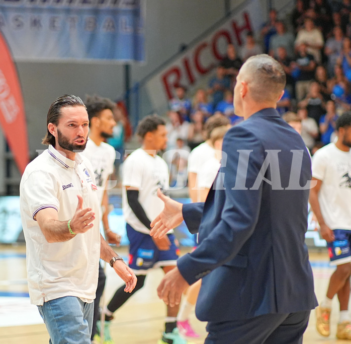 Basketball, Basketball Superliga 2024/25, Playoffs, Finale Spiel 1, Oberwart Gunners vs. BBC Nord Dragonz