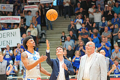 Basketball, Basketball Superliga 2024/25, Playoffs, Finale Spiel 1, Oberwart Gunners vs. BBC Nord Dragonz