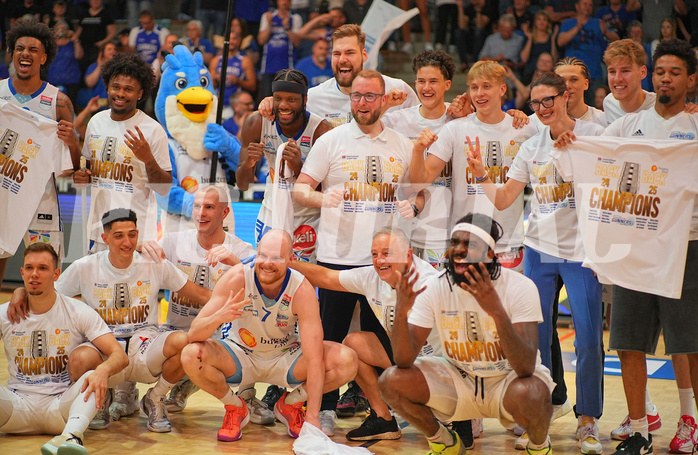 Basketball, Basketball Superliga 2024/25, Playoffs, Finale Spiel 1, Oberwart Gunners vs. BBC Nord Dragonz