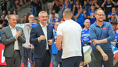 Basketball, Basketball Superliga 2024/25, Playoffs, Finale Spiel 1, Oberwart Gunners vs. BBC Nord Dragonz