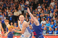 Basketball, Basketball Superliga 2024/25, Playoffs, Finale Spiel 1, Oberwart Gunners vs. BBC Nord Dragonz