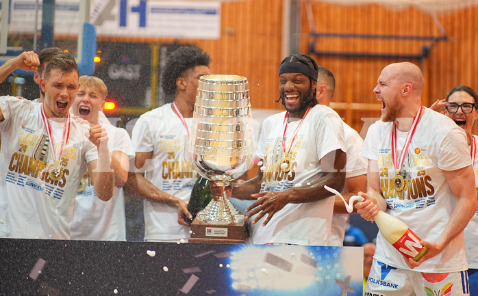 Basketball, Basketball Superliga 2024/25, Playoffs, Finale Spiel 1, Oberwart Gunners vs. BBC Nord Dragonz