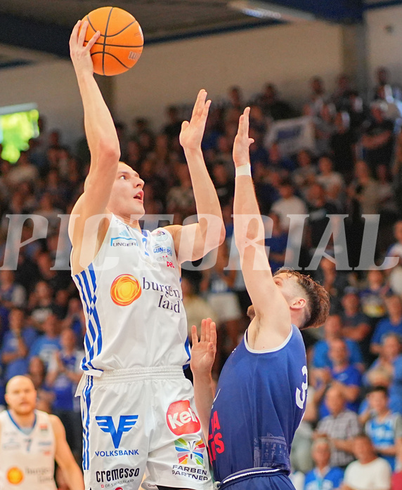 Basketball, Basketball Superliga 2024/25, Playoffs, Finale Spiel 1, Oberwart Gunners vs. BBC Nord Dragonz