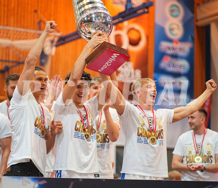 Basketball, Basketball Superliga 2024/25, Playoffs, Finale Spiel 1, Oberwart Gunners vs. BBC Nord Dragonz