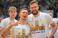 Basketball, Basketball Superliga 2024/25, Playoffs, Finale Spiel 1, Oberwart Gunners vs. BBC Nord Dragonz