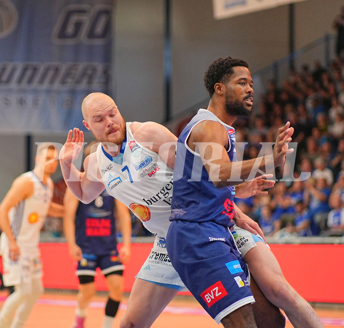 Basketball, Basketball Superliga 2024/25, Playoffs, Finale Spiel 1, Oberwart Gunners vs. BBC Nord Dragonz