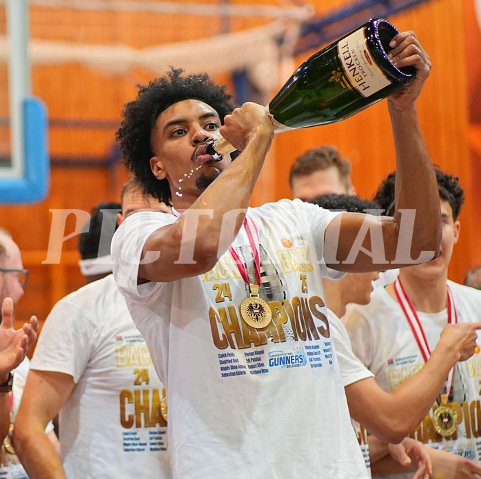 Basketball, Basketball Superliga 2024/25, Playoffs, Finale Spiel 1, Oberwart Gunners vs. BBC Nord Dragonz