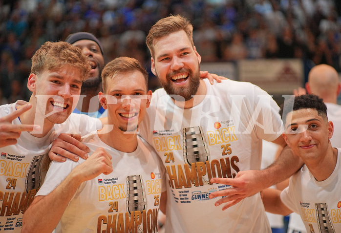 Basketball, Basketball Superliga 2024/25, Playoffs, Finale Spiel 1, Oberwart Gunners vs. BBC Nord Dragonz