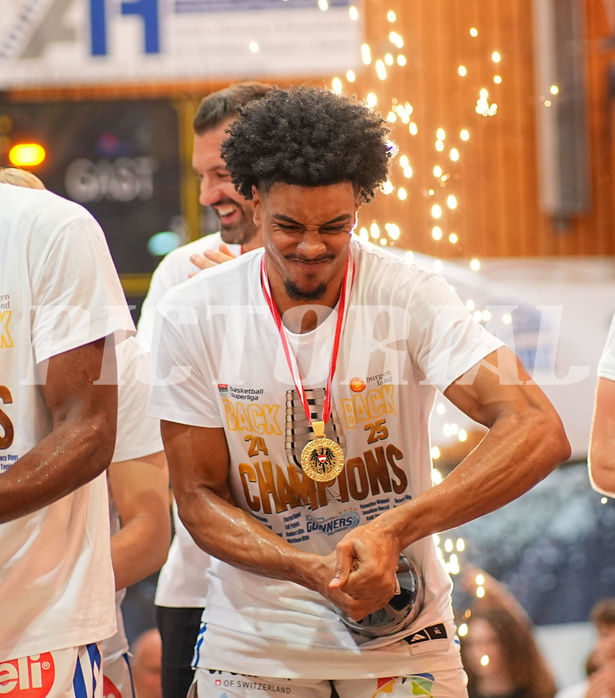 Basketball, Basketball Superliga 2024/25, Playoffs, Finale Spiel 1, Oberwart Gunners vs. BBC Nord Dragonz