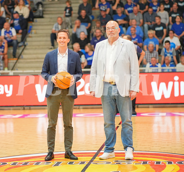 Basketball, Basketball Superliga 2024/25, Playoffs, Finale Spiel 1, Oberwart Gunners vs. BBC Nord Dragonz