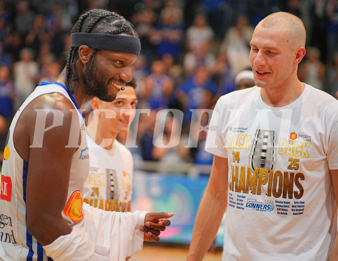 Basketball, Basketball Superliga 2024/25, Playoffs, Finale Spiel 1, Oberwart Gunners vs. BBC Nord Dragonz