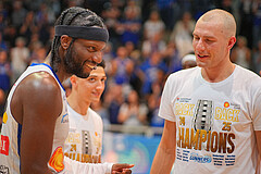 Basketball, Basketball Superliga 2024/25, Playoffs, Finale Spiel 1, Oberwart Gunners vs. BBC Nord Dragonz