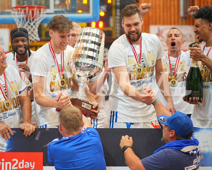 Basketball, Basketball Superliga 2024/25, Playoffs, Finale Spiel 1, Oberwart Gunners vs. BBC Nord Dragonz
